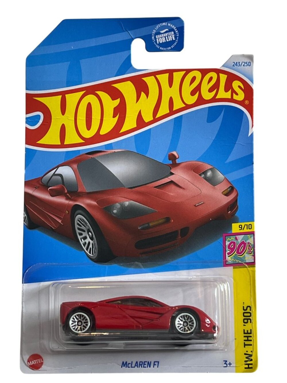 Hot Wheels McLaren F1 Red HW The 90s 243/250 New